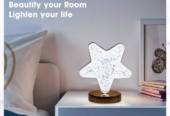 Rechargeable Cordless Crystal Star Lamp