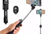 3 in 1 universal selfie stick and tripod + bluetooth remote