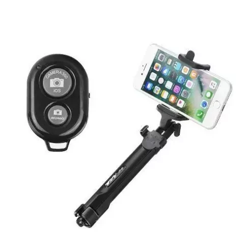 3 in 1 universal selfie stick and tripod + bluetooth remote