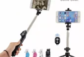 3 in 1 universal selfie stick and tripod + bluetooth remote